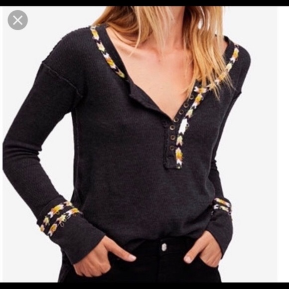 Free People Tops - Free people xs rainbow thermal